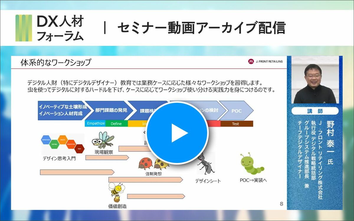 J.フロント リテイリングの執行役が語る「自分たちらしさ」を生かしたDXを実現するデジタル人財育成術とはJFRが志向する「デジタル人財育成を起点としたDX」と具体的施策 - ニュース・経営