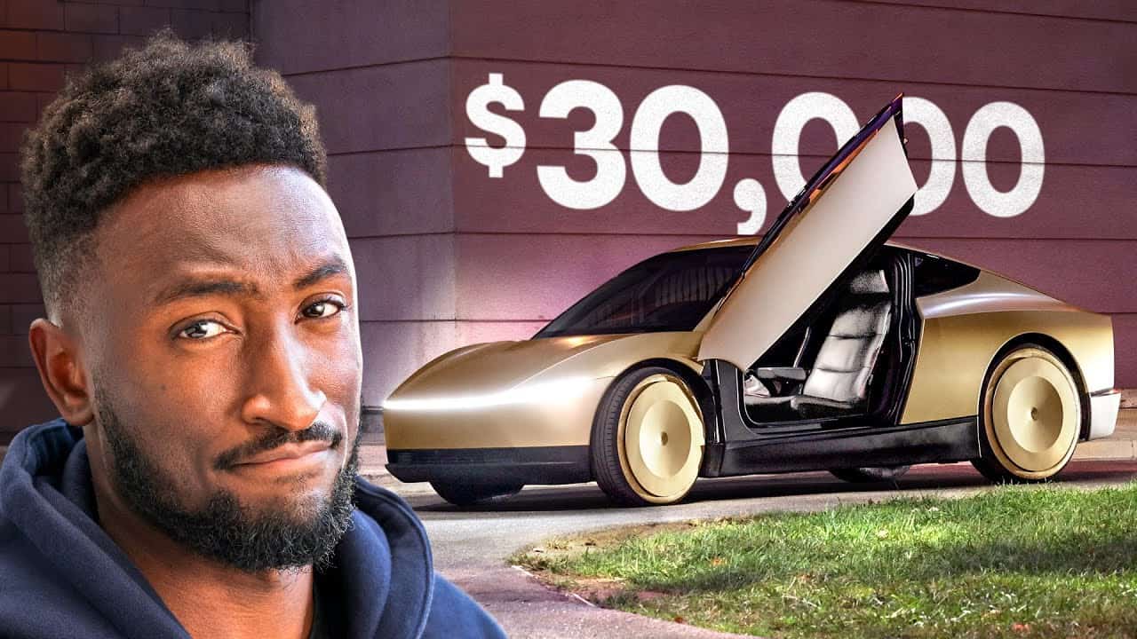 MKBHD：如果 Tesla 2027 前推出 Cybercab 他將會在鏡頭前剃光頭