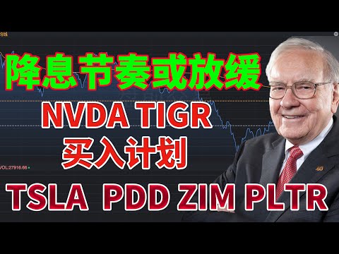 华尔街解读美国CPI：降息或放缓，通胀下降趋势未改！NVDA TIGR 买入计划！TSLA PDD ZIM PLTR 美联储降息节奏！#美联储 #华尔街 #TIGR