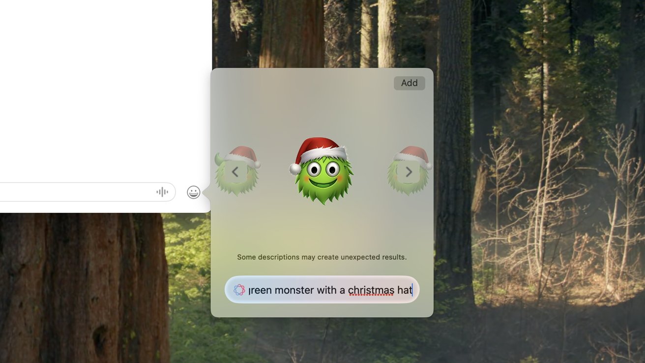 macOS Sequoia 15.3 测试版让 Genmoji 在 Mac 上可用