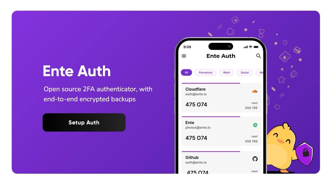Ente Auth：開源雙重驗證應用程式，兼具跨平台、端對端加密和匯入匯出功能