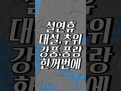 설연휴 날씨, 눈 엄청 온다는데... 대설, 추위, 강풍까지 다 몰려온대!