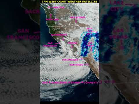 WEST COAST Sat Jan 25 Latest Weather Satellite Animation Radar - Daily Real-Time Storm Tracking