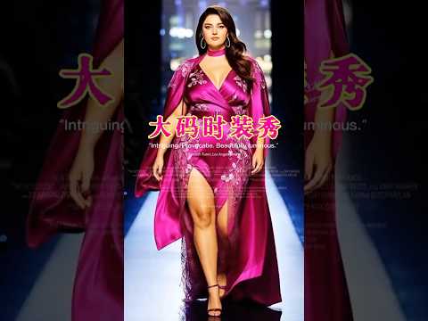 大码时装秀！美丽不分胖瘦 #fashion #fashiontrends #时尚 #时尚穿搭 #大码女装#runway #beautiful #fashionstyle